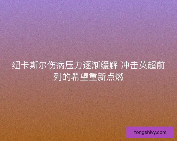纽卡斯尔伤病压力逐渐缓解 冲击英超前列的希望重新点燃 纽卡斯尔伤病压力逐渐缓解 冲击英超前列的希望重新点燃
